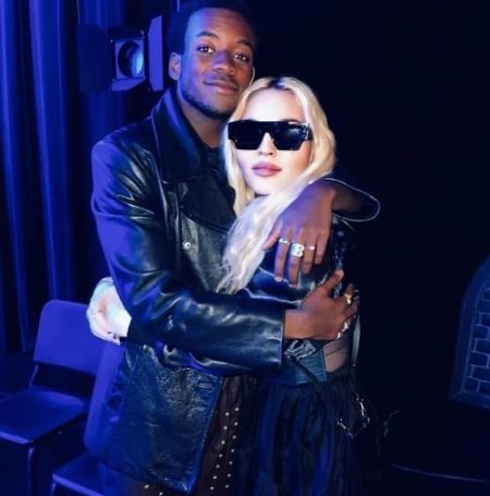 Madonna and her son David Banda.